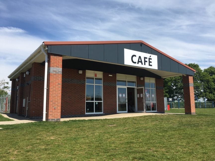 The outside of Reach Cafe as pictured on opening day, 24th May 2019
