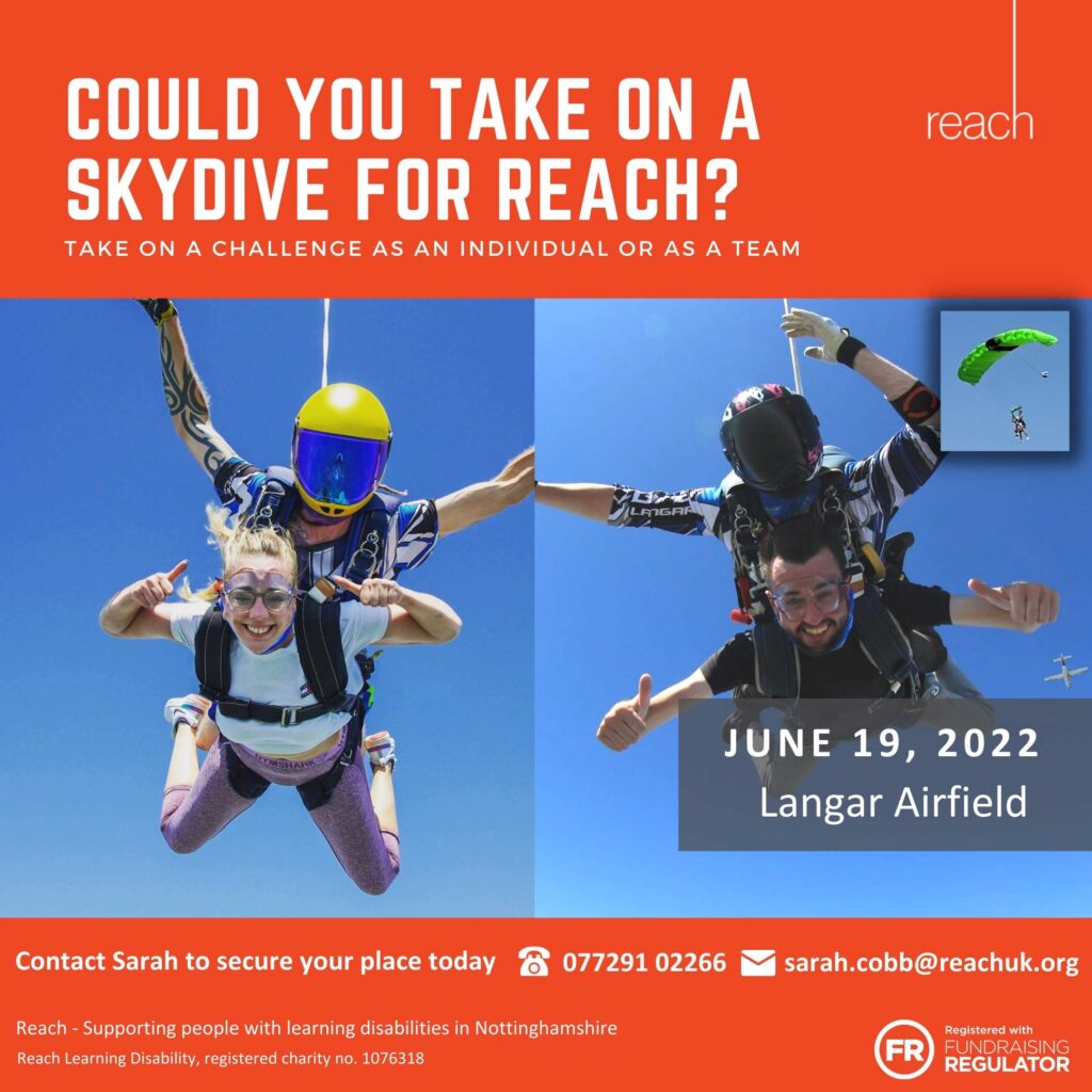 Skydive for Reach!