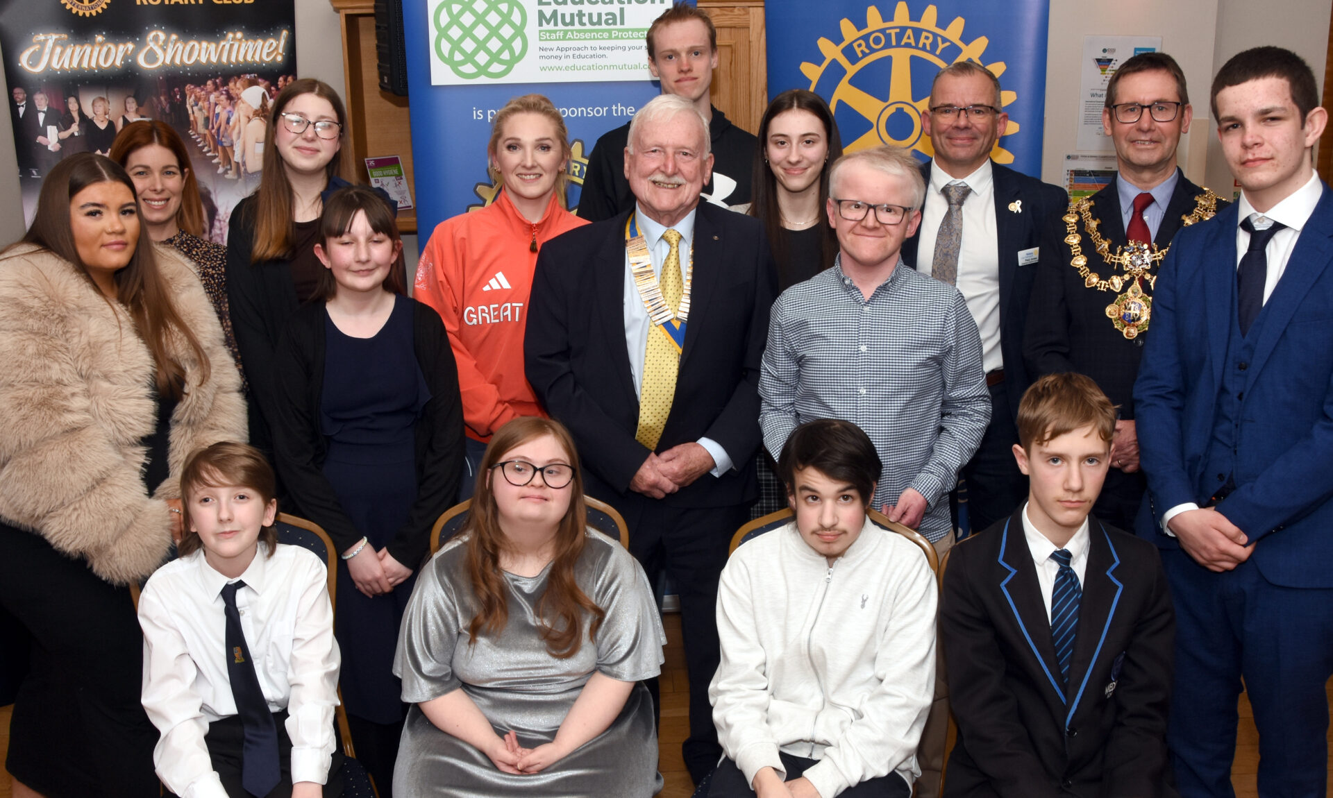 Award winners and guests.