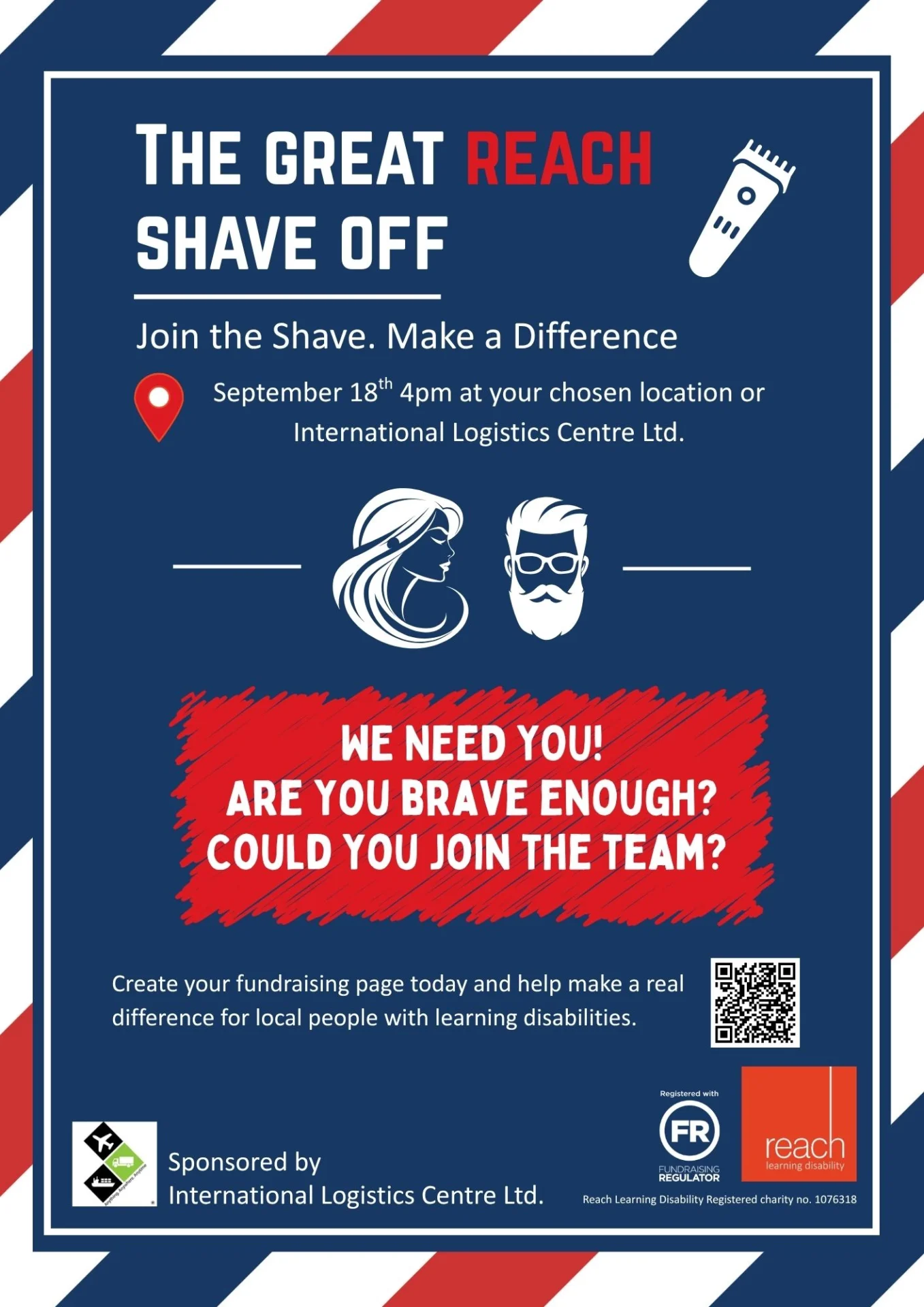 beard shave event poster